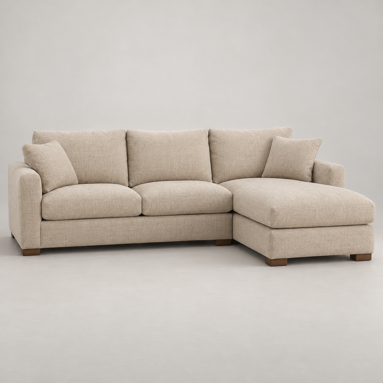 Arena Chaise Sofa on a pale studio background
