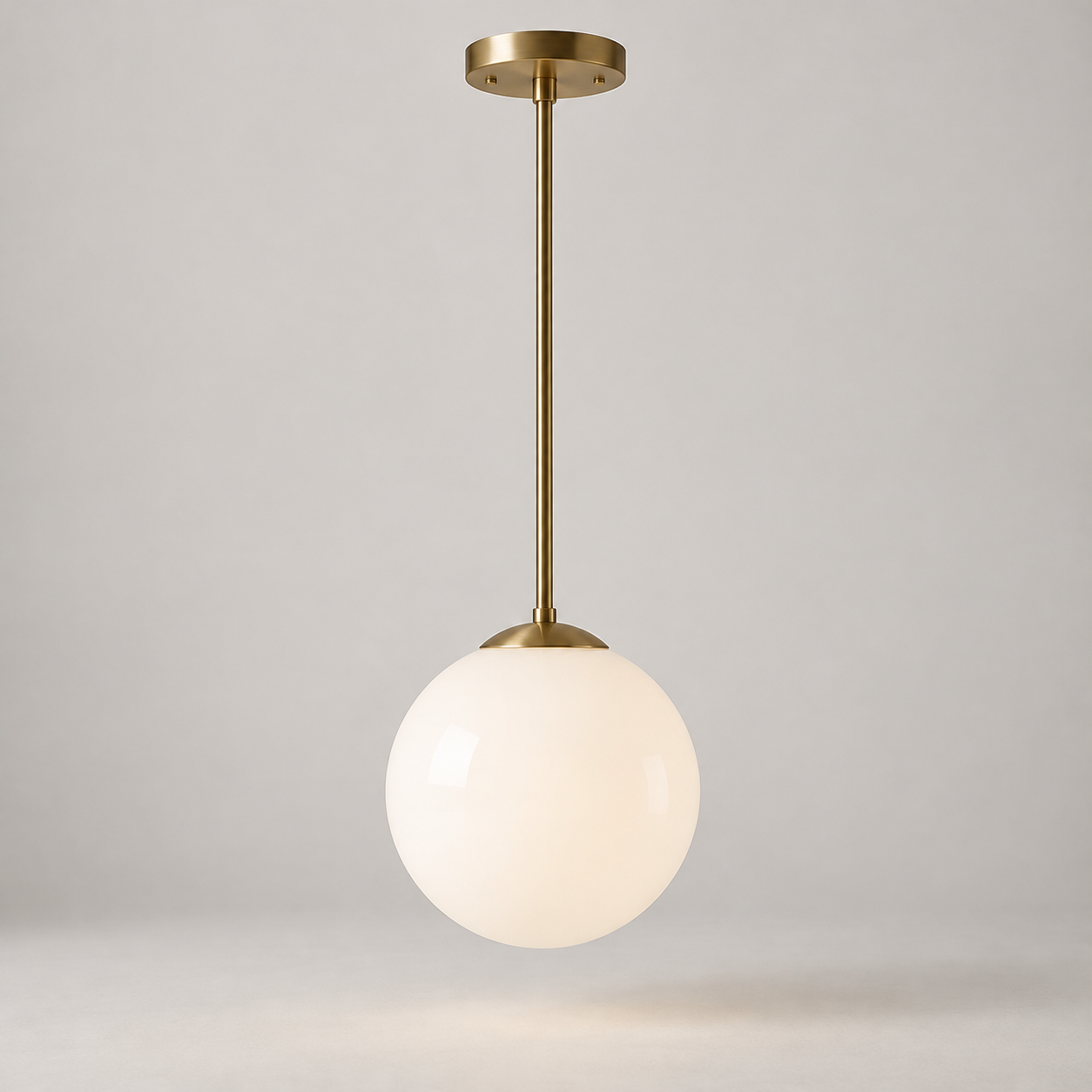Nube Glass Pendant on a pale studio background