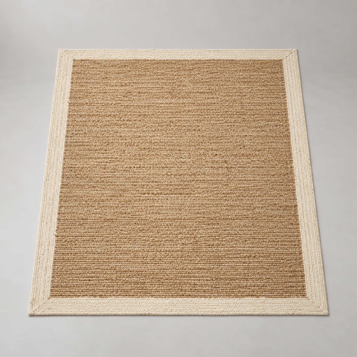 Prado Jute Rug on a pale studio background