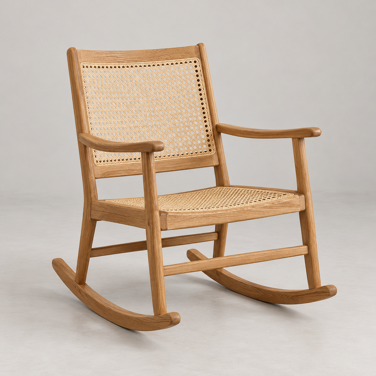 Rama Rocking Chair on a pale studio background