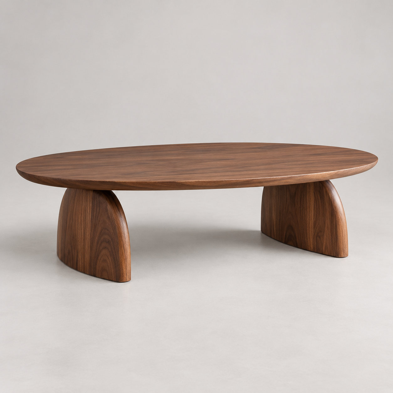 Rio Oval Coffee Table on a pale studio background
