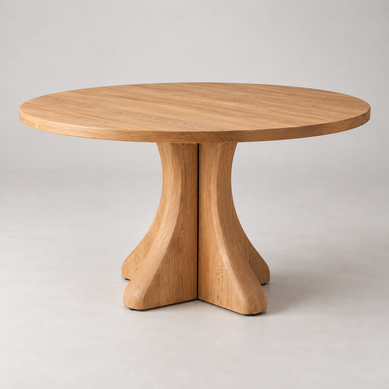 Alternate view of Orbit Oak Dining Table