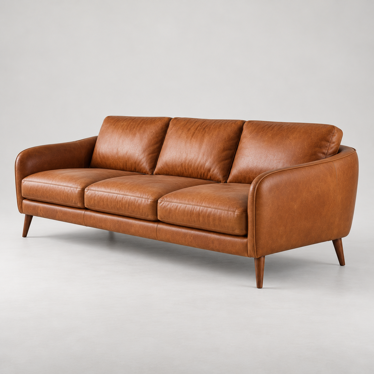 Alternate view of Sol Cognac Sofa