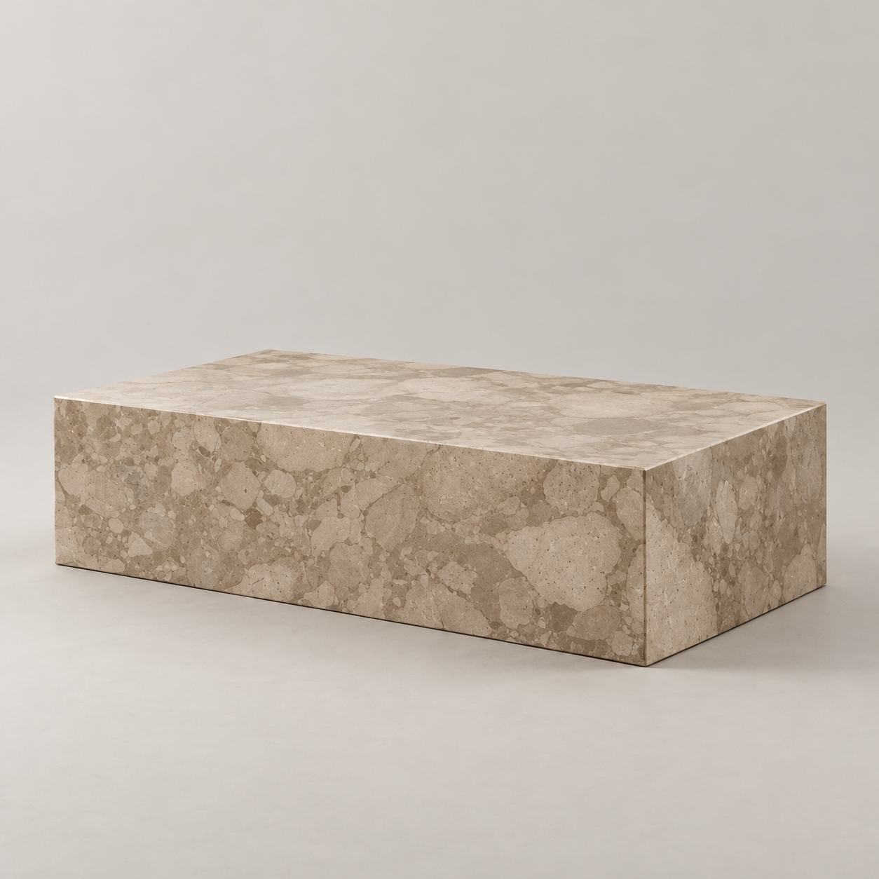 Alternate view of Travertine Plinth Table